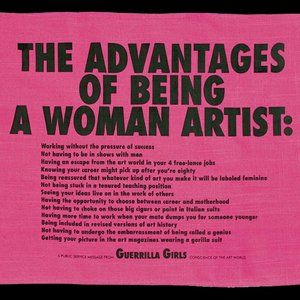 Guerrilla Girls "Advantages of Being a Woman Artist" Feminist Tea Towel